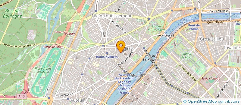 localisation de l'entreprise ASSOCIATION POUR LE RAYONNEMENT DE LA MUSIQUE A CORTAMBERT  PARIS