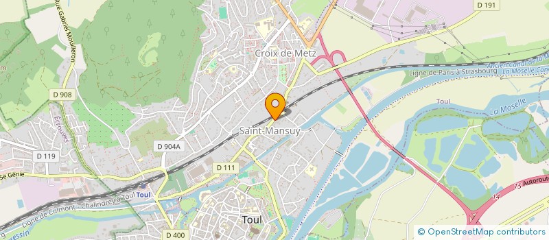 localisation de l'entreprise ASSOCIATION POUR LE RAYONNEMENT DE LA MUSIQUE FRANCAISE  TOUL