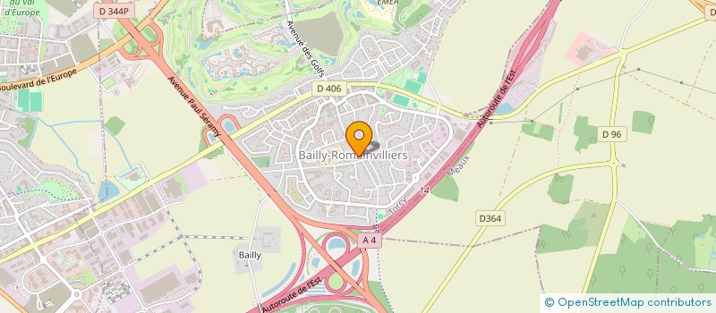 localisation de l'entreprise ASSOCIATION POUR LE RAYONNEMENT DE SAINT COLOMBAN EN SEINE-ET-MARNE  BAILLY-ROMAINVILLIERS