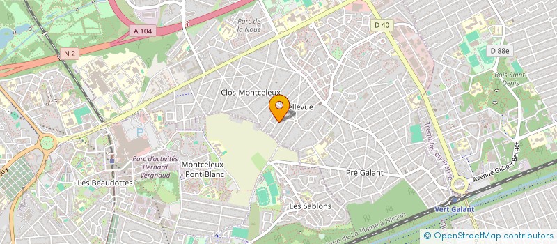 localisation de l'entreprise ASSOCIATION POUR LE RAYONNEMENT DES ASSISTANTES FAMILIALES DU 93 (ARAF 93) à VILLEPINTE