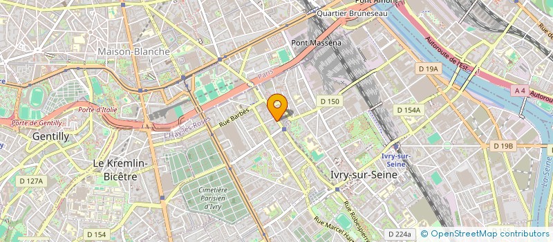 localisation de l'entreprise ASSOCIATION POUR LE RECOUVREMENT DE L'IMPAYE à IVRY-SUR-SEINE