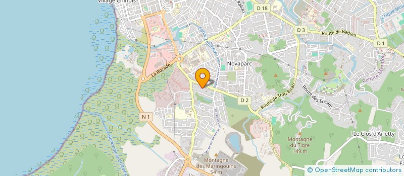 localisation de l'entreprise ASSOCIATION POUR LE RECYCLAGE DES DECHETS DE L'AUTOMOBILE EN GUYANE  CAYENNE