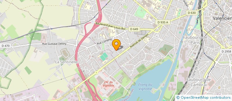 localisation de l'entreprise ASSOCIATION POUR LE RENOUVEAU DE LA CHASSE ROYALE  VALENCIENNES