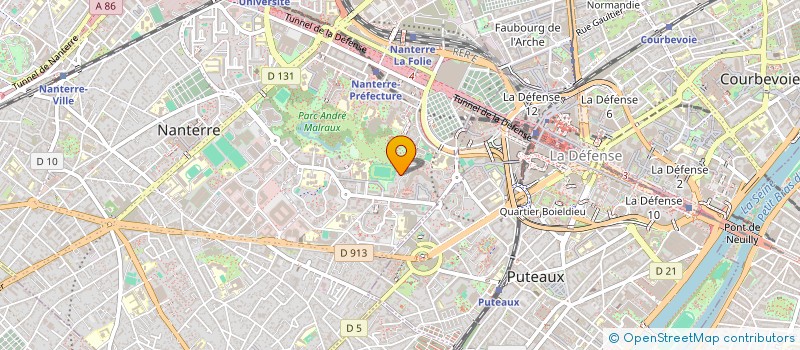 localisation de l'entreprise ASSOCIATION POUR LE RENOUVEAU ET LE DEVELOPPEMENT DE MOHORO COMORES(A.R.D.M.C.)  NANTERRE