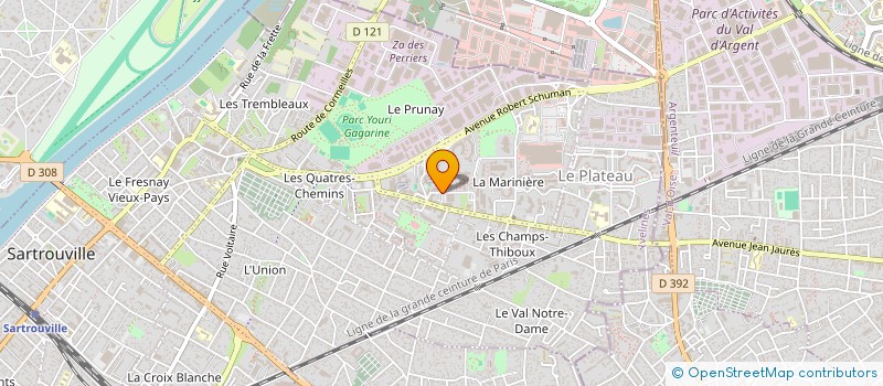 localisation de l'entreprise ASSOCIATION POUR LE REPIT DES PARENTS D'ENFANTS HANDICAPES à SARTROUVILLE