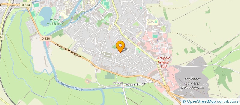 localisation de l'entreprise ASSOCIATION POUR LE RUGBY EN LORRAINE ET PLUS (A.R.LOR ET +)  VERDUN
