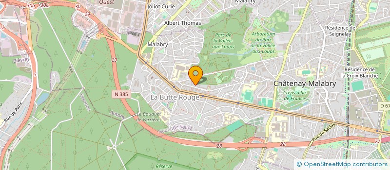 localisation de l'entreprise ASSOCIATION POUR LE SOUTIEN DE LA CULTURE ET LE BIEN-ETRE ASCUB-E à CHATENAY-MALABRY