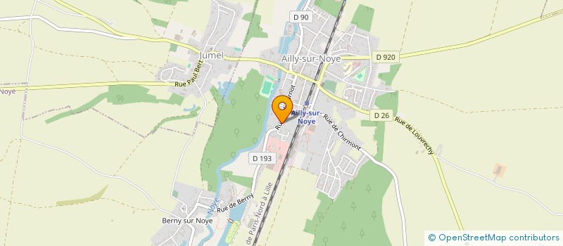 localisation de l'entreprise ASSOCIATION POUR LE SOUVENIR DE L'ECOLE DES GARCONS D'AILLY-SUR-NOYE  AILLY-SUR-NOYE