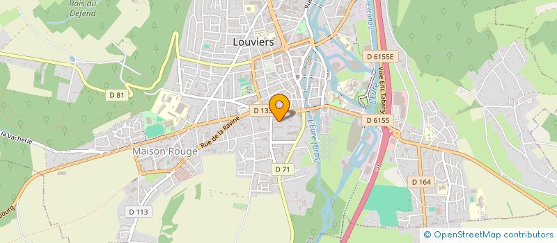 localisation de l'entreprise ASSOCIATION POUR LE SPORT ET FORMATION  LOUVIERS