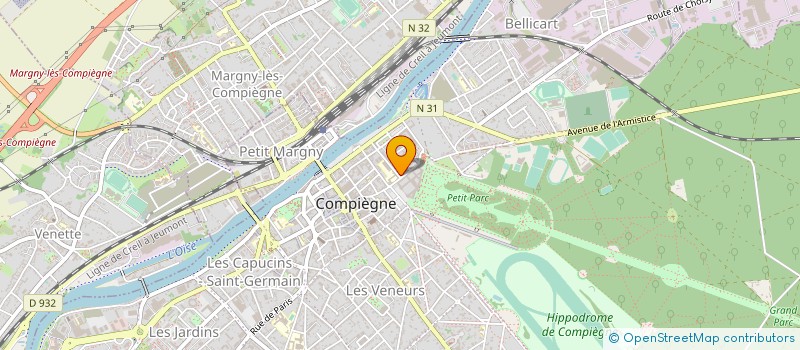 localisation de l'entreprise ASSOCIATION POUR LE THEATRE IMPERIAL à COMPIEGNE