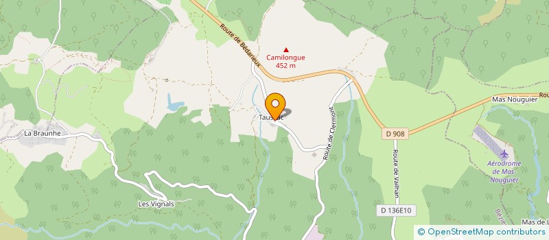 localisation de l'entreprise ASSOCIATION POUR LE THEATRE POPULAIRE DES HAUTES VALLEES DE L'HERAULT  PEZENES-LES-MINES