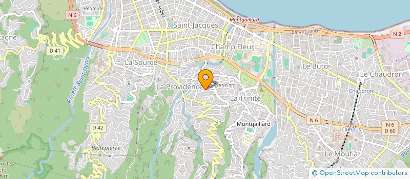 localisation de l'entreprise ASSOCIATION POUR LE TRAVAIL ORGANISE ET UTILE AU TERRITOIRE 974 à SAINT-DENIS