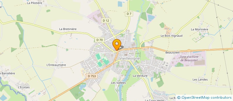 localisation de l'entreprise ASSOCIATION POUR LE YOGA A VIEILLEVIGNE  VIEILLEVIGNE