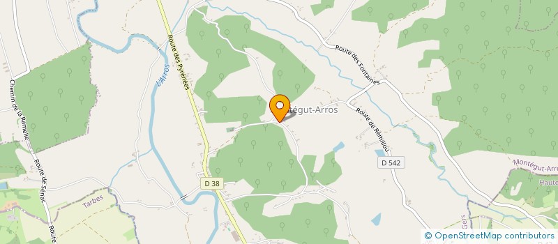 localisation de l'entreprise ASSOCIATION POUR LES ARTISTES MONTEGUT-ARROS ECLECTIQUE  MONTEGUT-ARROS