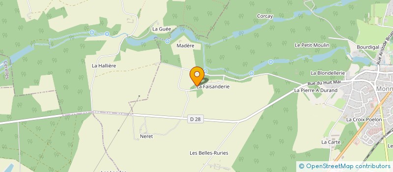 localisation de l'entreprise ASSOCIATION POUR LES DEVOS DE L'HUMOUR à MONNAIE