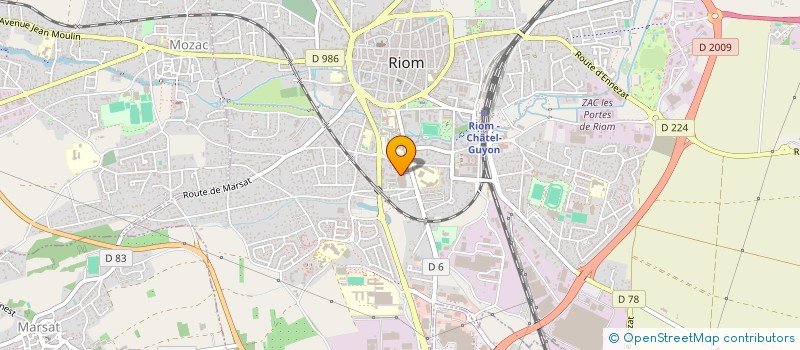 localisation de l'entreprise ASSOCIATION POUR LES DROITS DES GENS DU VOYAGE  RIOM