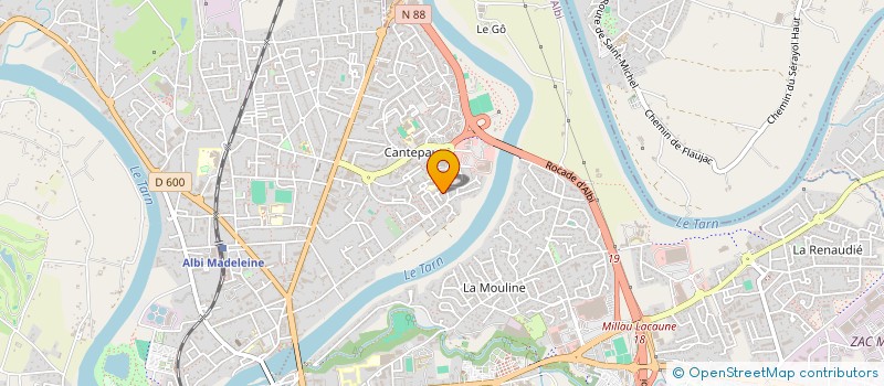 localisation de l'entreprise ASSOCIATION POUR LES ECHANGES PYRENEENS à ALBI