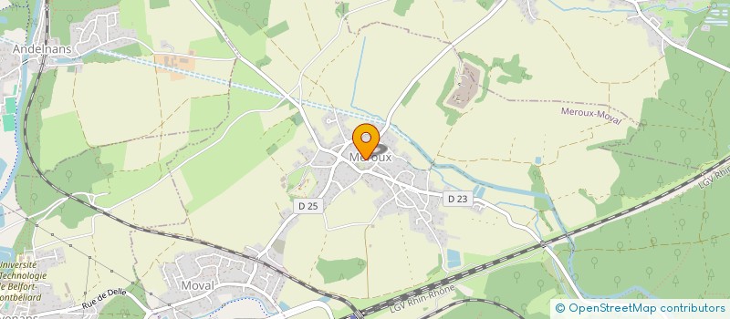 localisation de l'entreprise ASSOCIATION POUR LES ECOLES DE MEROUX MOVAL SEVENANS à MEROUX-MOVAL
