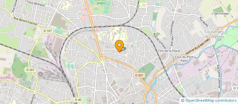 localisation de l'entreprise ASSOCIATION POUR LES EMPLOIS FAMILIAUX à NEVERS