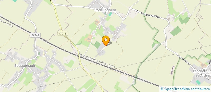 localisation de l'entreprise ASSOCIATION POUR LES ENFANTS DU R.P.I. BALINGHEM - RODELINGHEM  RODELINGHEM