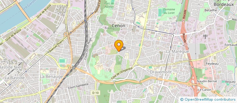 localisation de l'entreprise ASSOCIATION POUR LES POUSSINS DE CAMPARIAN à CENON