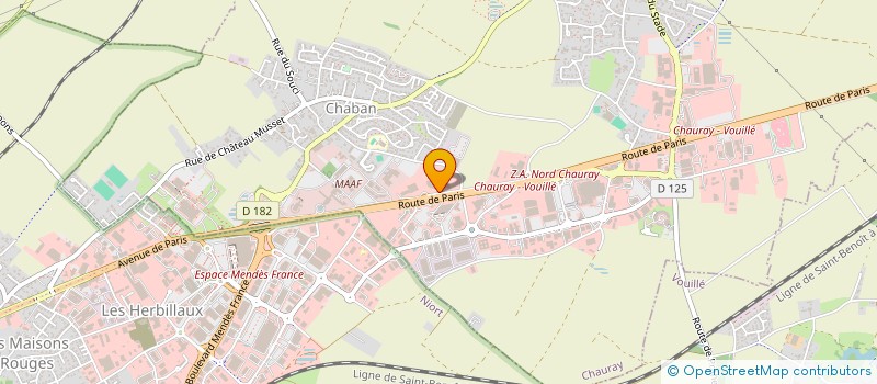 localisation de l'entreprise ASSOCIATION POUR LES SOINS MEDICAUX DE NIORT  CHAURAY