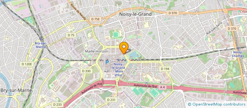 localisation de l'entreprise ASSOCIATION POUR LES SOINS OPHTALMOLOGIQUES DE NOISY-LE-GRAND à NOISY-LE-GRAND