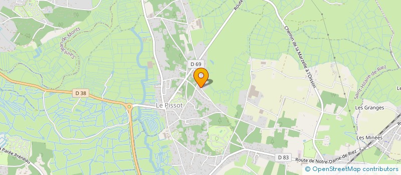 localisation de l'entreprise ASSOCIATION POUR LES TRADITIONS ARTISTIQUES  SAINT-HILAIRE-DE-RIEZ