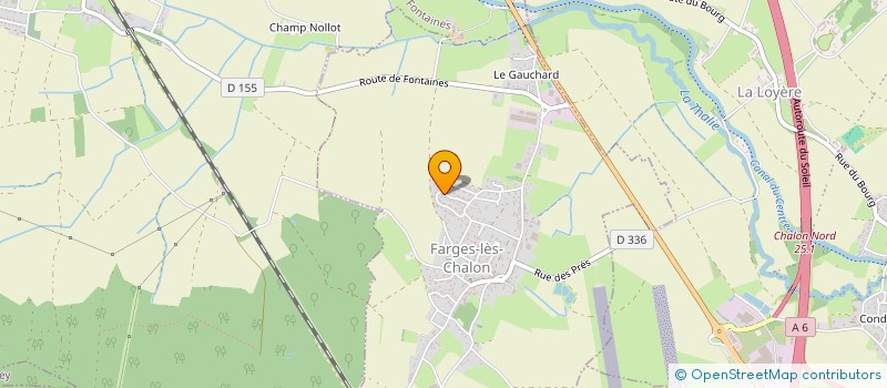 localisation de l'entreprise ASSOCIATION POUR PROMOTION DES CUIVRES  FARGES-LES-CHALON