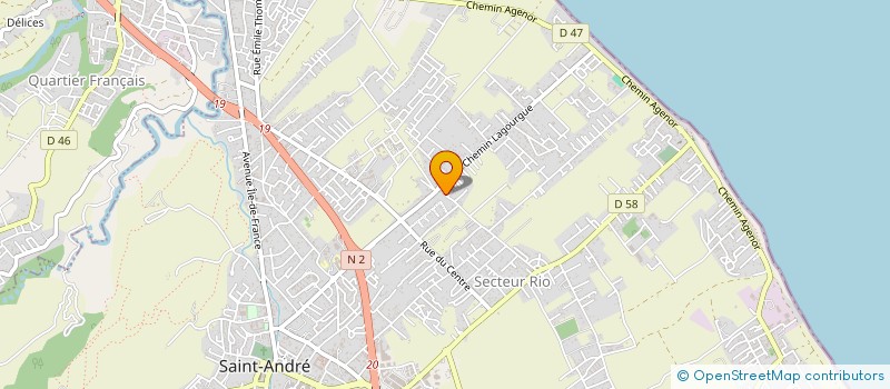 localisation de l'entreprise ASSOCIATION POUR PROMOUVOIR LE YOGA à SAINT-ANDRE