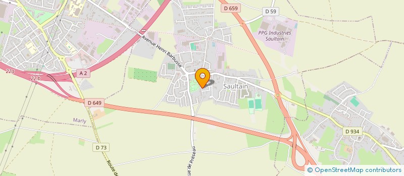 localisation de l'entreprise ASSOCIATION POUR PROMOUVOIR LES ACTIVITES DE LOISIRS A SAULTAIN  SAULTAIN