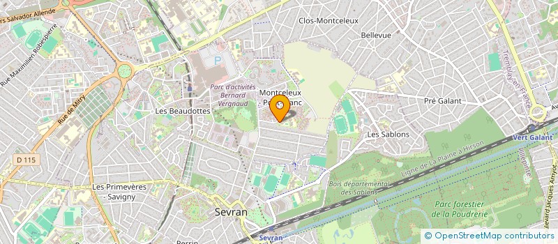 localisation de l'entreprise ASSOCIATION POUR RENFORCER L'INTEGRATION DES ROMS à SEVRAN