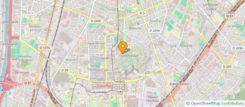 localisation de l'entreprise ASSOCIATION POUR TOUS  GRENOBLE