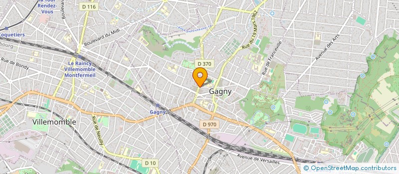 localisation de l'entreprise ASSOCIATION POUR TOUS à GAGNY