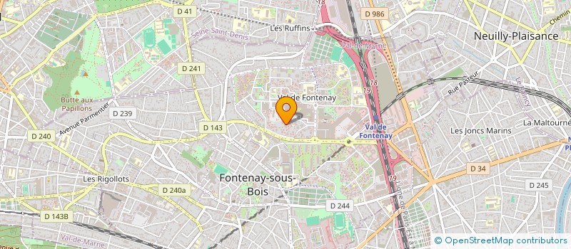 localisation de l'entreprise ASSOCIATION POUR TOUS à FONTENAY-SOUS-BOIS