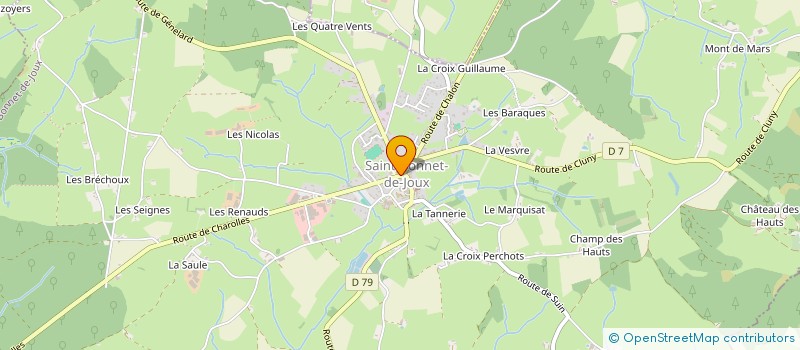 localisation de l'entreprise ASSOCIATION POUR UN ABATTOIR DE VOLAILLES DANS LE CHAROLAIS-BRIONNAIS à SAINT-BONNET-DE-JOUX