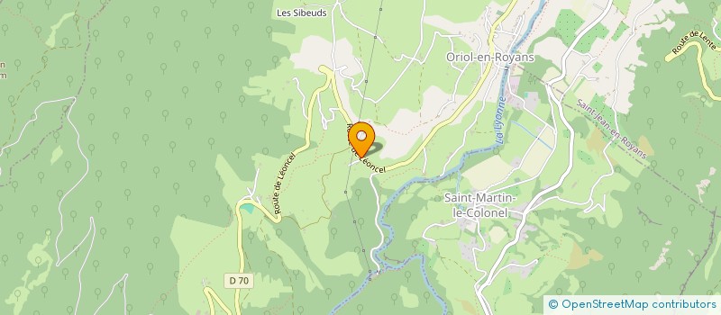 localisation de l'entreprise ASSOCIATION POUR UN CINEMA EN ROYANS-VERCORS à SAINT-JEAN-EN-ROYANS