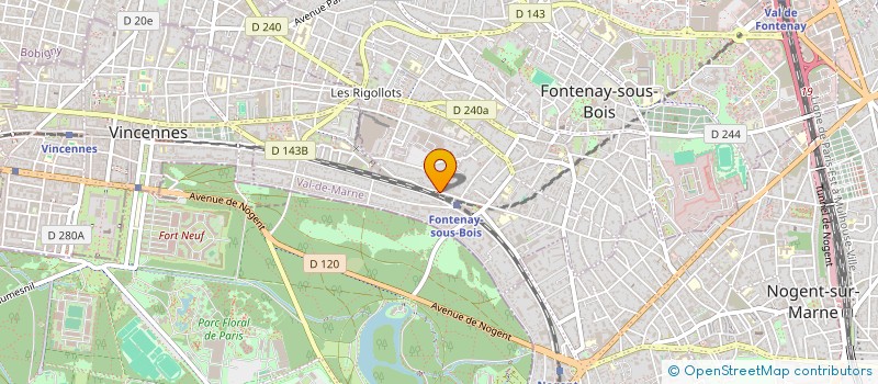 localisation de l'entreprise ASSOCIATION POUR UN COLLOQUE ETUDIANT SUR LES MUSIQUES POPULAIRES à FONTENAY-SOUS-BOIS