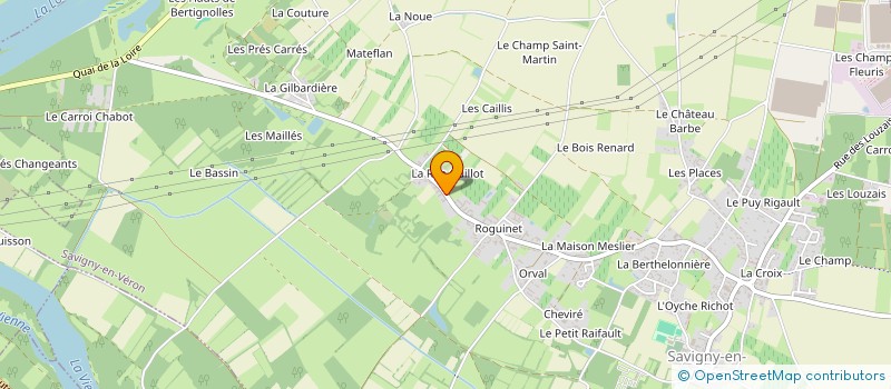 localisation de l'entreprise ASSOCIATION POUR UN ECOMUSEE DU VERON  SAVIGNY-EN-VERON