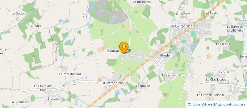 localisation de l'entreprise ASSOCIATION POUR UNE AGRO ECOLOGIE SOCIALE ET SOLIDAIRE à LA GRIGONNAIS