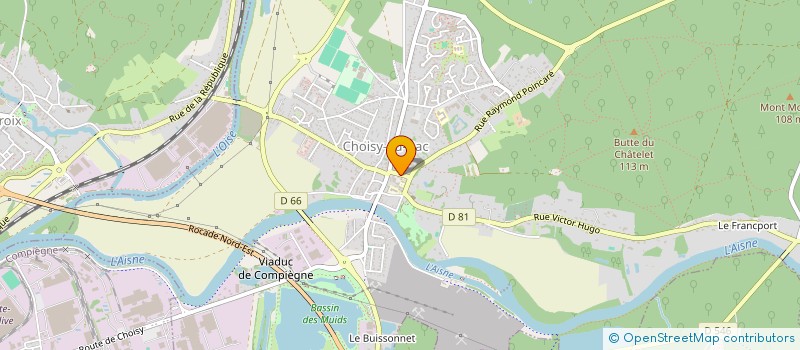 localisation de l'entreprise ASSOCIATION POUR UNE ETUDE DIRIGEE A L'ECOLE MOUREZ  CHOISY-AU-BAC