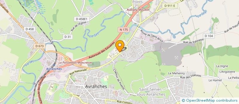 localisation de l'entreprise ASSOCIATION POUR UNE GROSSESSE AVRANCHINAISE REUSSIE à AVRANCHES