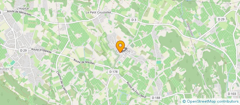 localisation de l'entreprise ASSOCIATION POUR UNE NOUVELLE RURALITE OPPEDOISE  OPPEDE