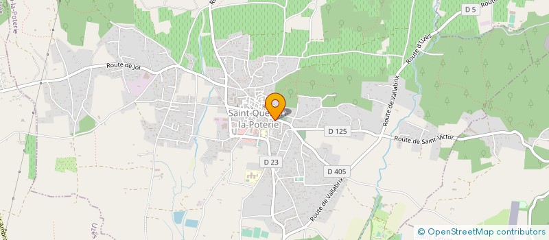 localisation de l'entreprise ASSOCIATION POUR UNE RECYCLERIE-RESSOURCERIE EN UZEGE (ARRU) à SAINT-QUENTIN-LA-POTERIE