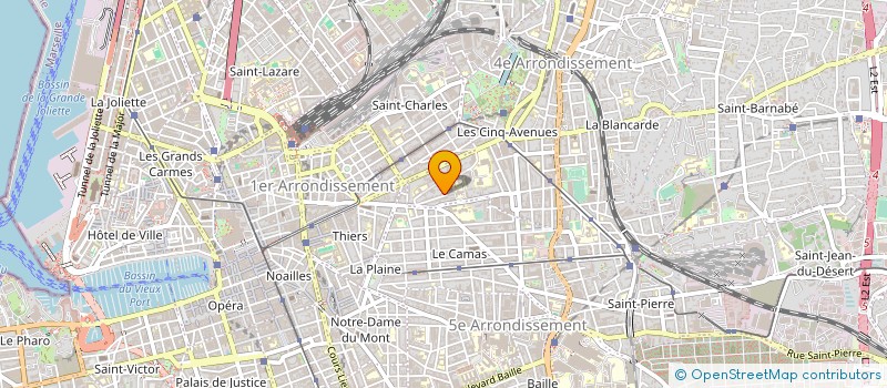 localisation de l'entreprise ASSOCIATION POUR UNE REFLEXION URBAINE à MARSEILLE
