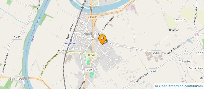 localisation de l'entreprise ASSOCIATION POUR UNE REPUBLIQUE MODERNE  AIGUILLON