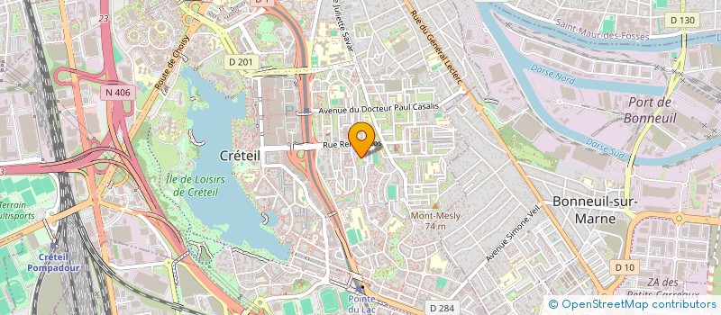 localisation de l'entreprise ASSOCIATION POUR UNE SOLIDARITE INTERNATIONALE ACTIVE DURABLE (ASIAD CRETEIL)  CRETEIL