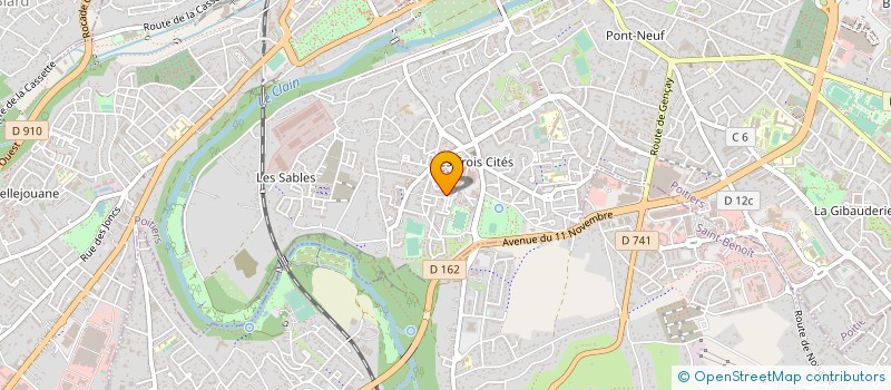 localisation de l'entreprise ASSOCIATION POURQUOI PAS LA RUCHE à POITIERS
