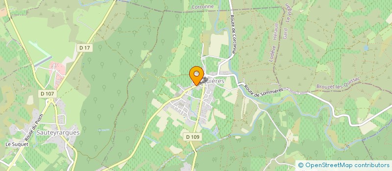 localisation de l'entreprise ASSOCIATION POUSSIERES DTOILES  VACQUIERES