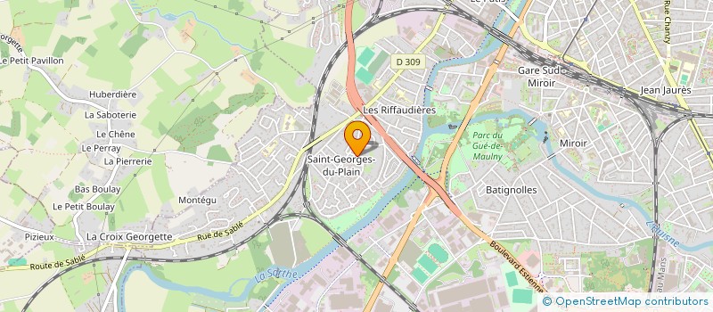 localisation de l'entreprise ASSOCIATION POUSSINE à LE MANS